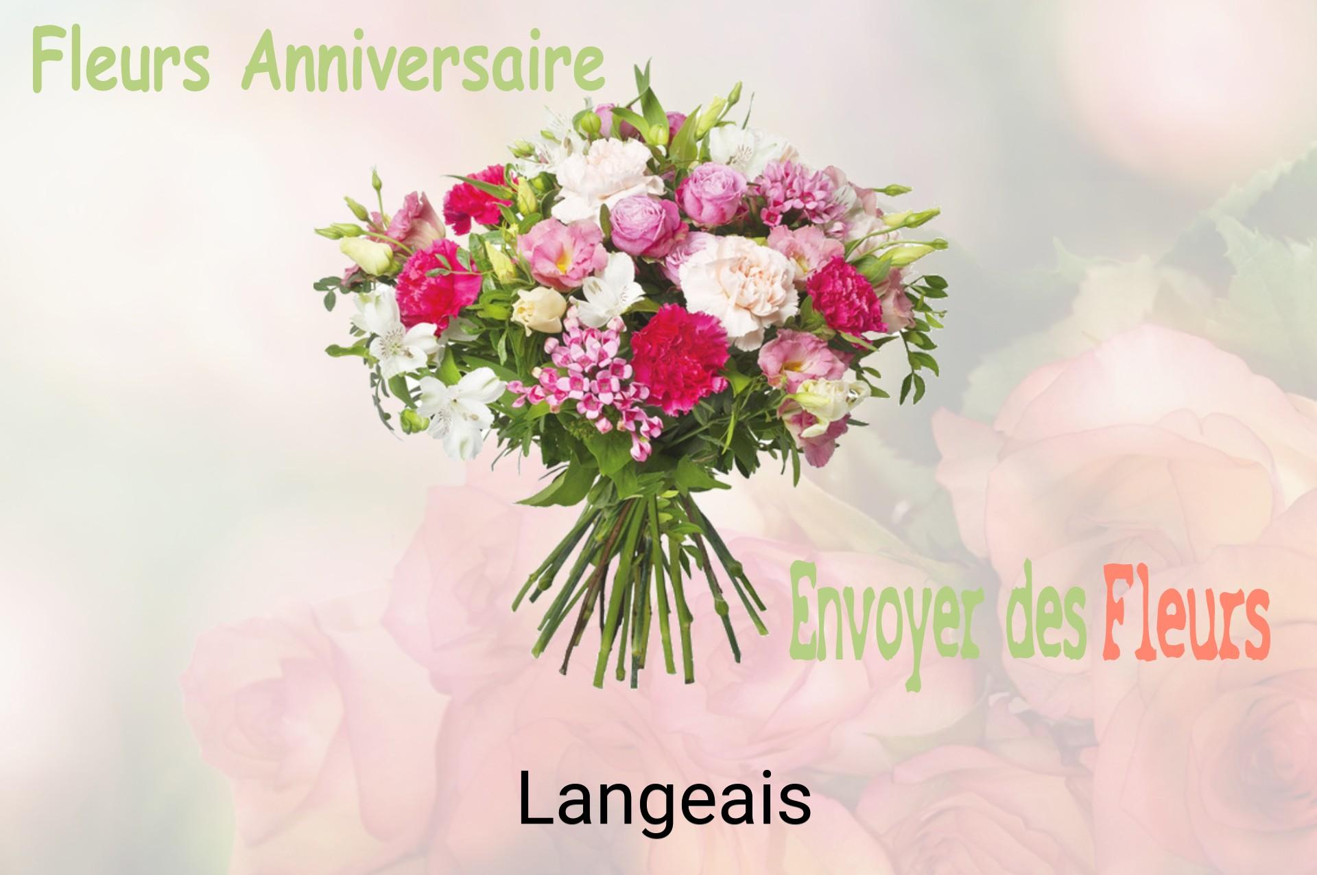 Bouquet de fleurs d’anniversaire livré à Langeais